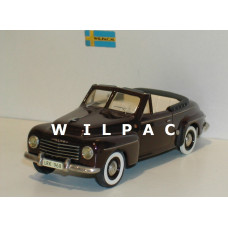 Volvo PV445 Valbo cabriolet 1953 wijnrood Somerville #138 1:43