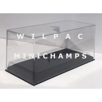 1 transparante vitrine + sokkel voor Minichamps / Maxichamps 1:43