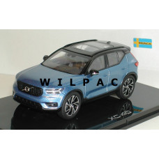 Volvo XC40 2018 bursting blue blauw metallic Kyosho 1:43